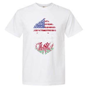 American Grown With Welsh Roots Heart Tree Flag Retro Meaningful Gift Garment-Dyed Heavyweight T-Shirt