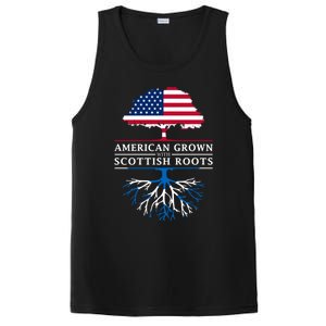 American Grown With Scottish Roots Gift Scotland Gift PosiCharge Competitor Tank