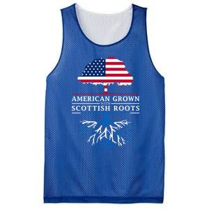 American Grown With Scottish Roots Gift Scotland Gift Mesh Reversible Basketball Jersey Tank