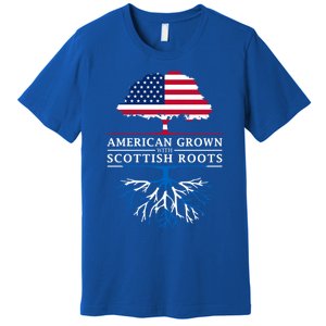 American Grown With Scottish Roots Gift Scotland Gift Premium T-Shirt