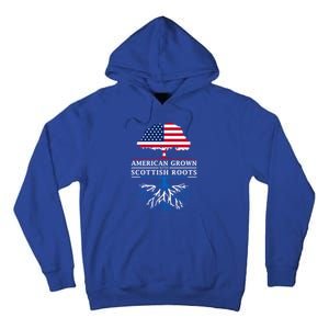 American Grown With Scottish Roots Gift Scotland Gift Tall Hoodie