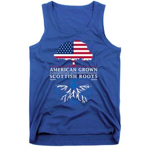 American Grown With Scottish Roots Gift Scotland Gift Tank Top