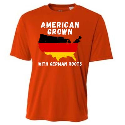 American Grown With German Roots, Germany Pride Germany USA Cooling Performance Crew T-Shirt