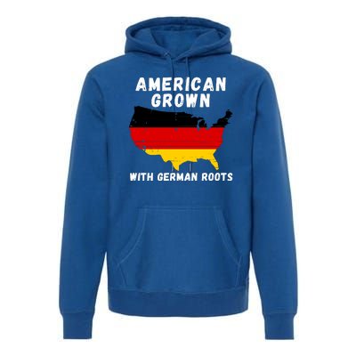 American Grown With German Roots, Germany Pride Germany USA Premium Hoodie