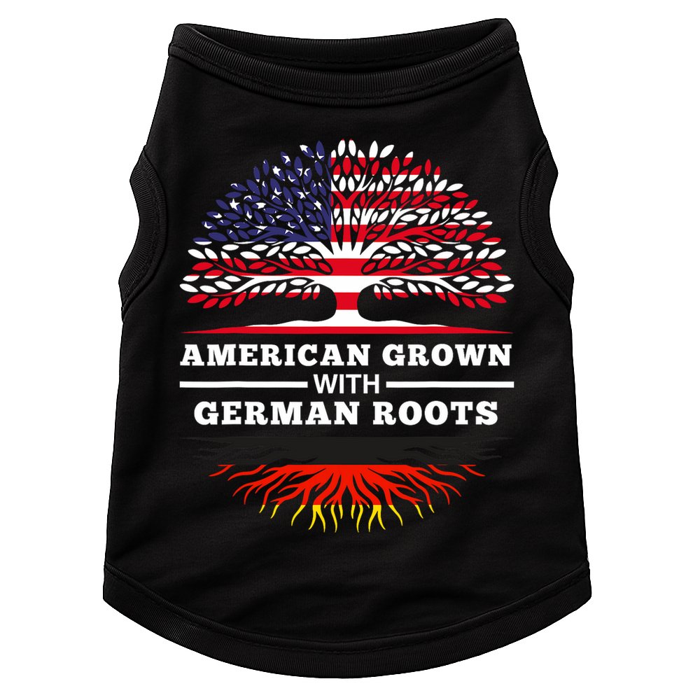 American Grown With German Roots Family Heritage Germany Doggie Tank