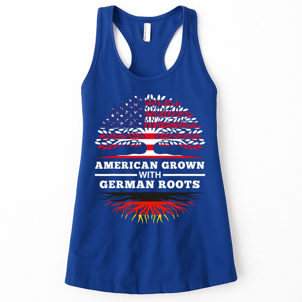 American Grown With German Roots Family Heritage Germany Womens Tank Top
