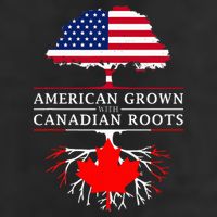American Grown With Canadian Roots Canada 7 Panel Mesh Trucker Snapback Hat
