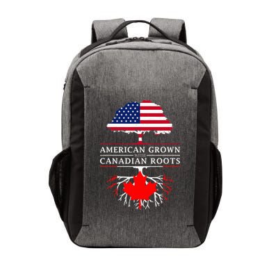 American Grown With Canadian Roots Canada Vector Backpack