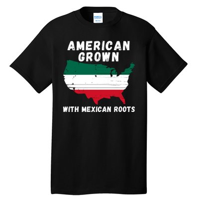 American Grown With Mexican Roots, Mexican Pride Mexican USA Tall T-Shirt