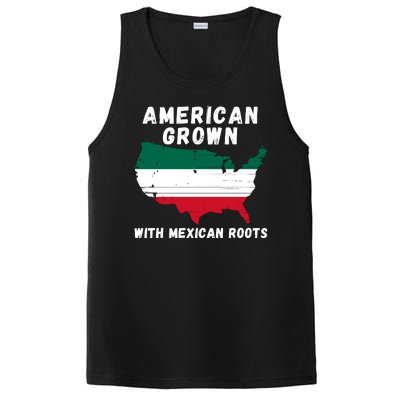 American Grown With Mexican Roots, Mexican Pride Mexican USA PosiCharge Competitor Tank