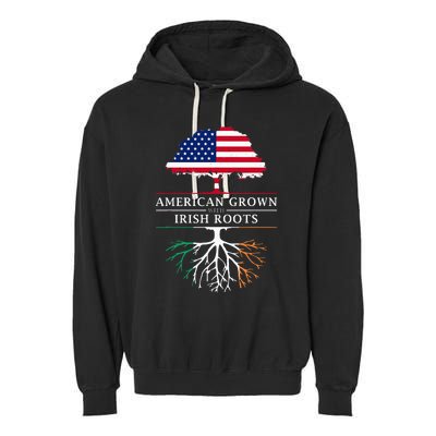 American Grown with Irish Roots Ireland Garment-Dyed Fleece Hoodie