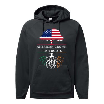 American Grown with Irish Roots Ireland Performance Fleece Hoodie