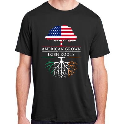 American Grown with Irish Roots Ireland Adult ChromaSoft Performance T-Shirt