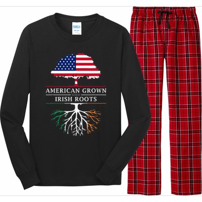 American Grown with Irish Roots Ireland Long Sleeve Pajama Set