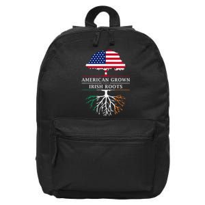 American Grown with Irish Roots Ireland 16 in Basic Backpack