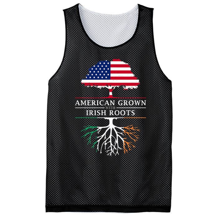 American Grown with Irish Roots Ireland Mesh Reversible Basketball Jersey Tank