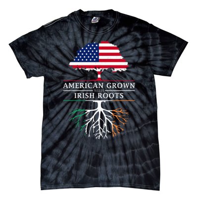 American Grown with Irish Roots Ireland Tie-Dye T-Shirt