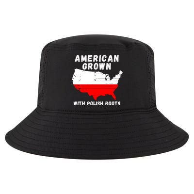 American Grown With Polish Roots, Polish Pride Poland USA Cool Comfort Performance Bucket Hat