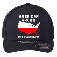 American Grown With Polish Roots, Polish Pride Poland USA Flexfit Unipanel Trucker Cap