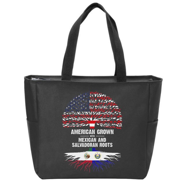American Grown With Mexican Salvadoran Roots Zip Tote Bag