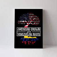 American Grown With Venezuelan Roots Usa Flag Venezuela Canvas