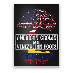 American Grown With Venezuelan Roots Usa Flag Venezuela Poster