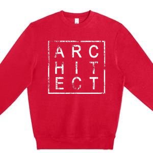 Architect Graduation Wo Architects Square Premium Crewneck Sweatshirt