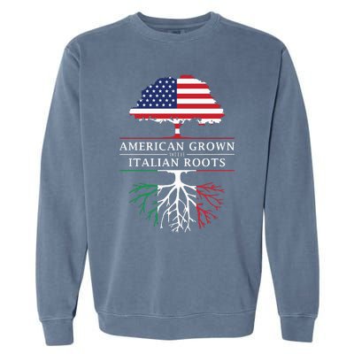 American Grown With Italian Roots Italy Garment-Dyed Sweatshirt