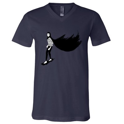 A Girl Walks Home Alone At Night V-Neck T-Shirt