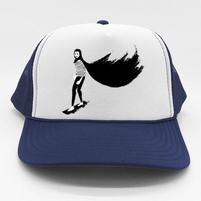 A Girl Walks Home Alone At Night Trucker Hat