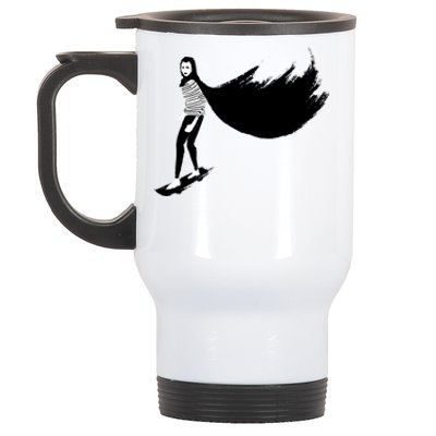 A Girl Walks Home Alone At Night Stainless Steel Travel Mug