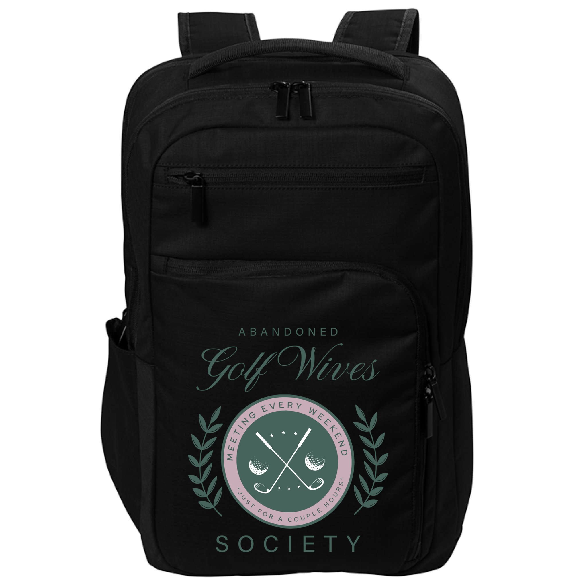 Abandoned Golf Wives Society Gift Impact Tech Backpack