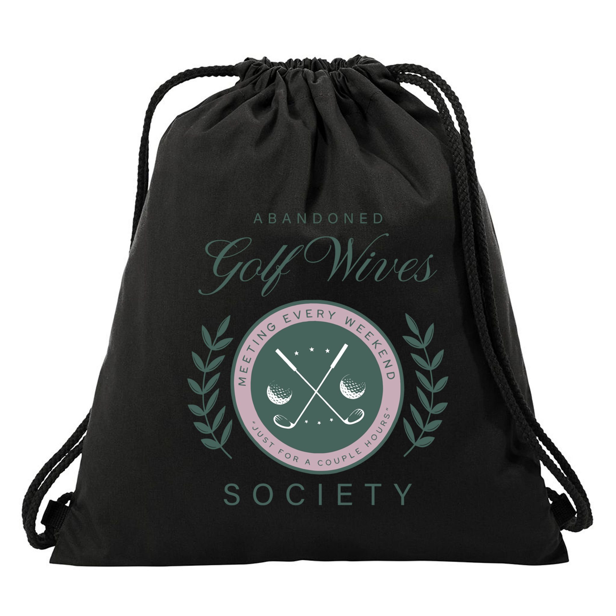 Abandoned Golf Wives Society Gift Drawstring Bag