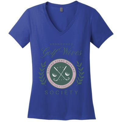 Abandoned Golf Wives Society Gift Women's V-Neck T-Shirt