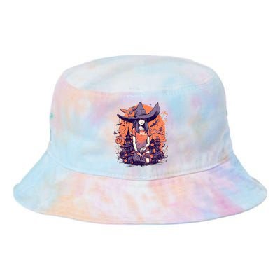 Anime Girl Witch Hat Halloween Costume Otaku Tie Dye Newport Bucket Hat