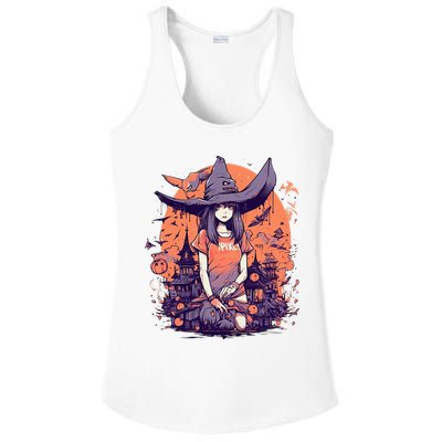 Anime Girl Witch Hat Halloween Costume Otaku Ladies PosiCharge Competitor Racerback Tank
