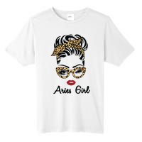 Aries Girl Woman Face Leopard Bandana Wink Eye Tall Fusion ChromaSoft Performance T-Shirt