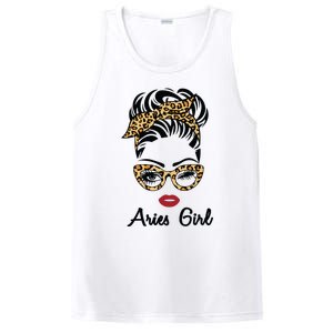 Aries Girl Woman Face Leopard Bandana Wink Eye PosiCharge Competitor Tank