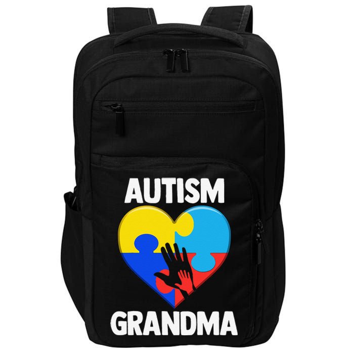 Autism Grandmas Women Grandma Autism Gift Impact Tech Backpack