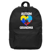 Autism Grandmas Women Grandma Autism Gift 16 in Basic Backpack