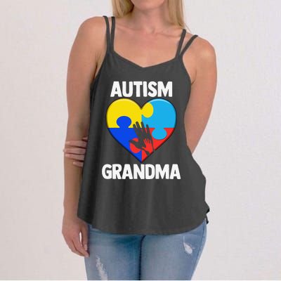 Autism Grandmas Women Grandma Autism Gift Women's Strappy Tank