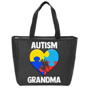 Autism Grandmas Women Grandma Autism Gift Zip Tote Bag