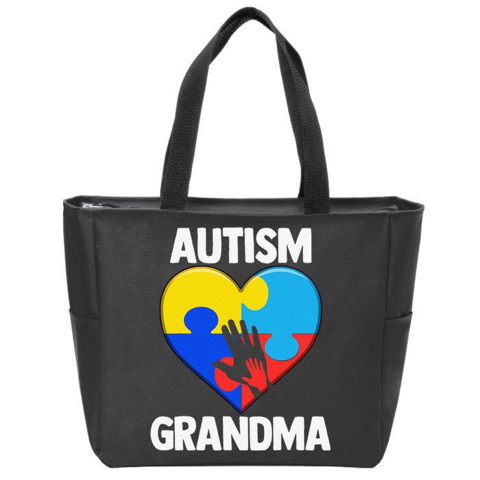 Autism Grandmas Women Grandma Autism Gift Zip Tote Bag