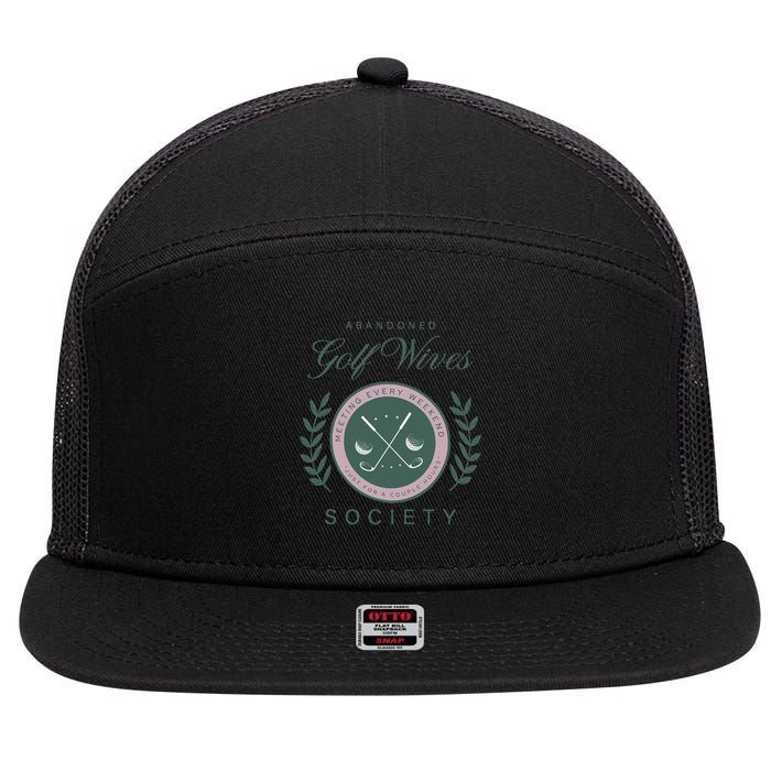 Abandoned Golf Wives Society 7 Panel Mesh Trucker Snapback Hat