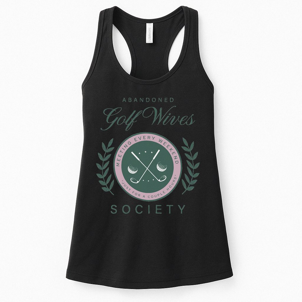 Abandoned Golf Wives Society Womens Tank Top