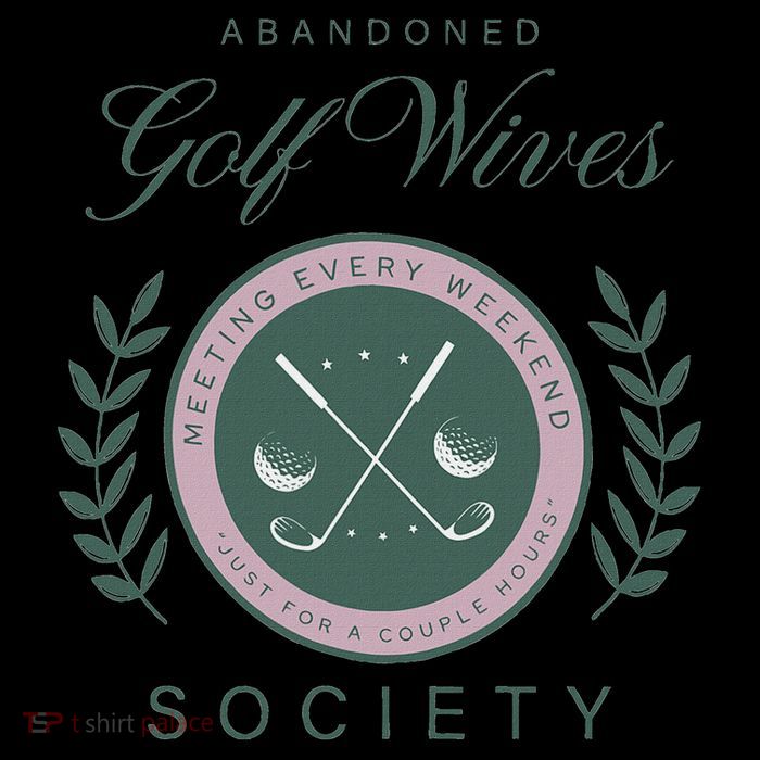 Abandoned Golf Wives Society Women's V-Neck T-Shirt
