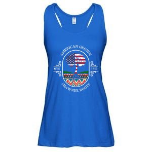 American Grown With Shawnee Tribe Roots Native Indian Pride Cool Gift Ladies Essential Flowy Tank