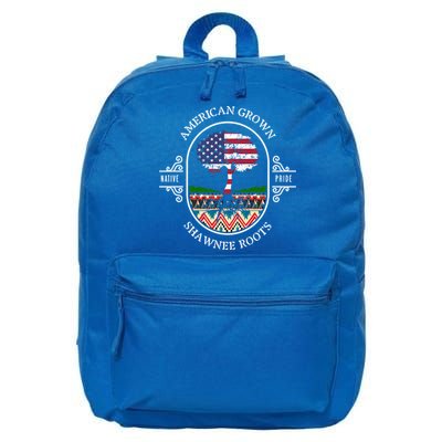American Grown With Shawnee Tribe Roots Native Indian Pride Cool Gift 16 in Basic Backpack