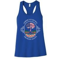 American Grown With Shawnee Tribe Roots Native Indian Pride Cool Gift Women's Racerback Tank