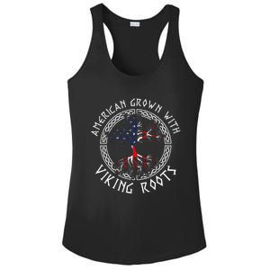 American Grown With Viking Roots Viking Ladies PosiCharge Competitor Racerback Tank